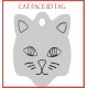 Cat face ID Tag
